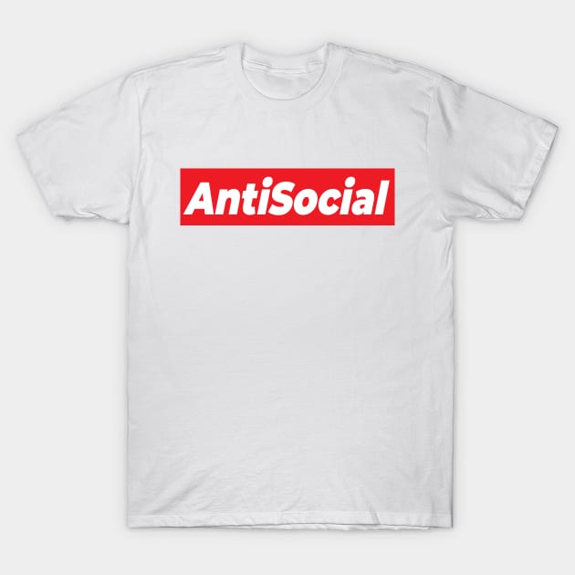 AntiSocial T-Shirt by bmron